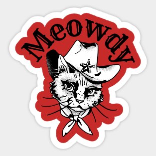 Meowdy Sticker